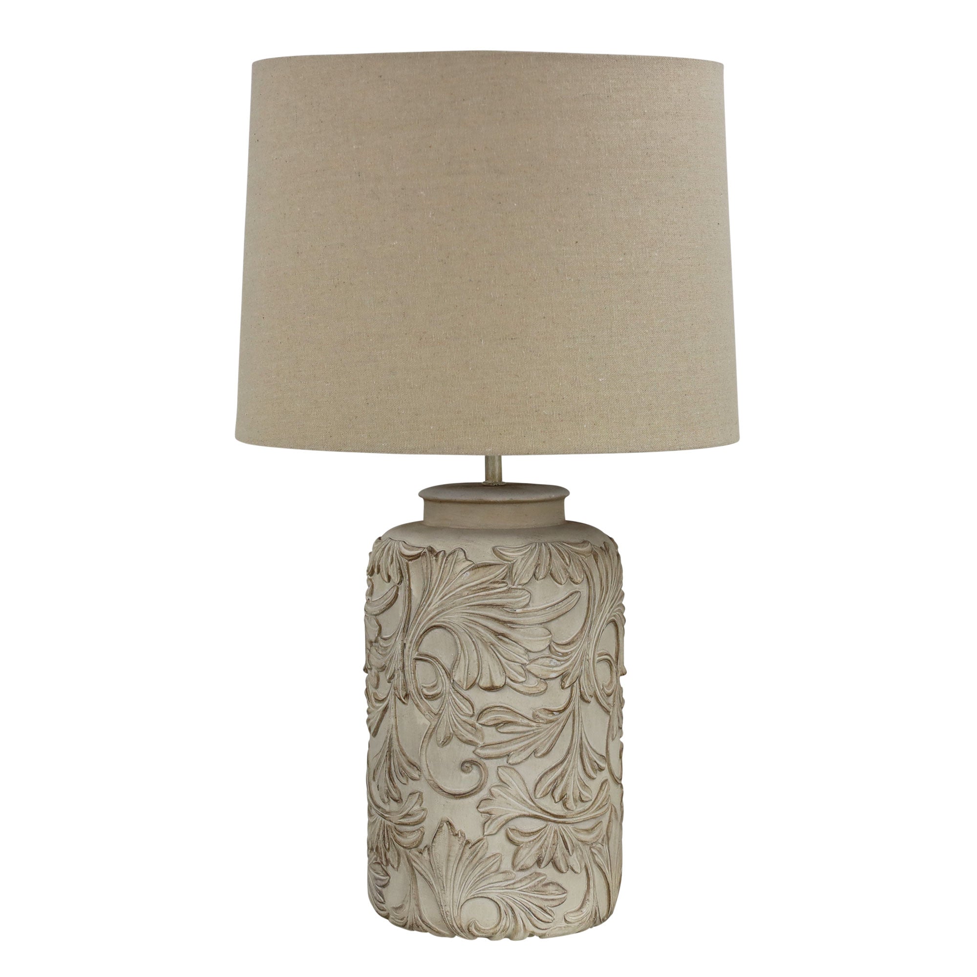 Andorra White Washed Table Lamp